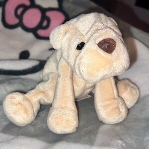 Vintage Animal Alley Mini Shar Pei Plush Toys R Us Beanie Baby Collectible Toy